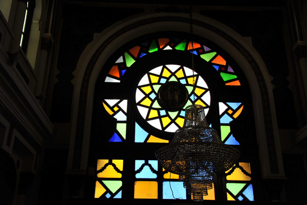 Stained glass window, Grand Hotel Cirta