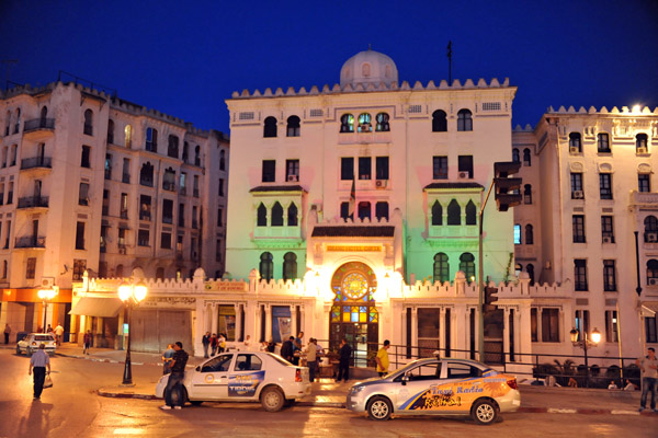 Grand Hotel Cirta at night, Constantine