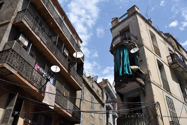 Old City of Constantine - balconies and satellite dishes