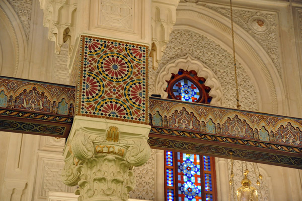 Detail of the main prayer hall, Mosque of Emir Abdelkader