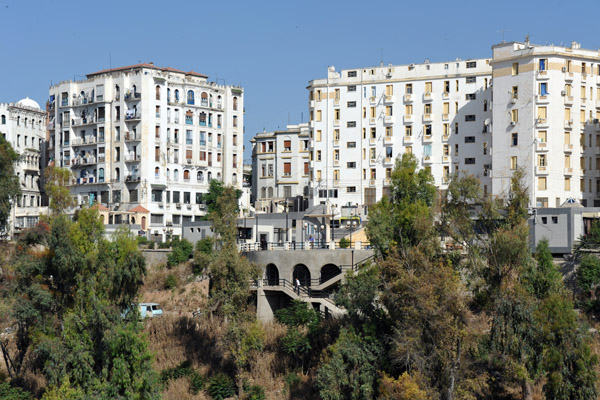 Area of the Old City behind the Grand Hotel Cirta seen from the Sidi Rashid Bridge