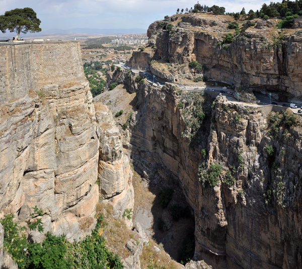 Panoramic view of the Rhumel Gorge from the Sidi M'Cid Bridge