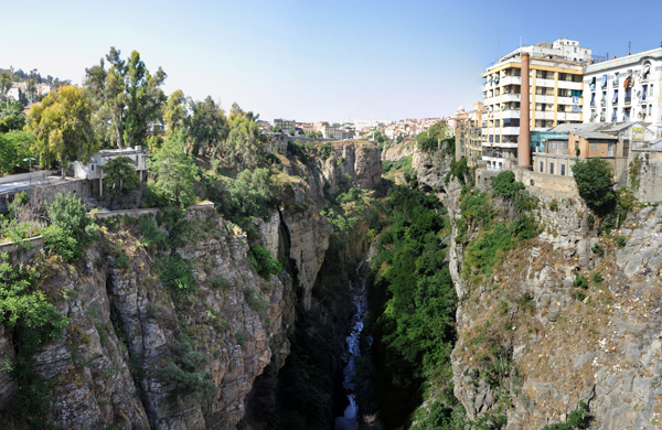 Oued Rhumel from the Pont d'El-Kantara