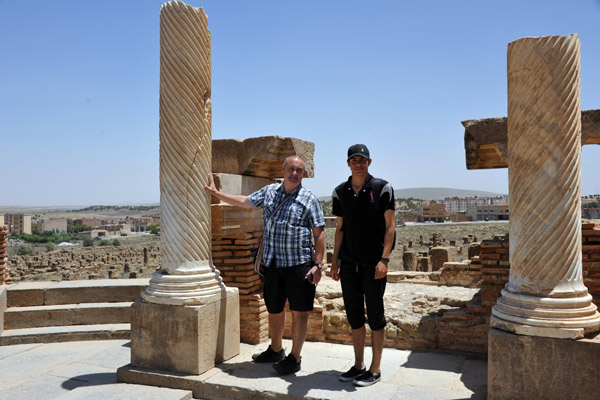Louis & Zack at the Library of Timgad