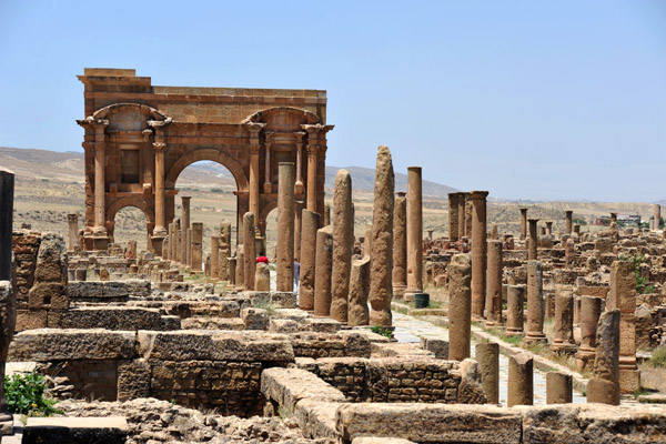Amazing ruins on the very frontier of the Roman Empire, Timgad