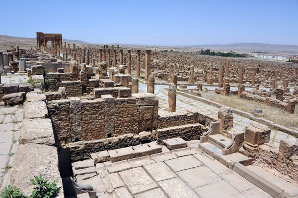Public latrine in the very center of ancient Timgad