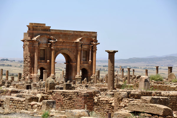 Trajan's Arch, the most impressive standing structure in Timgad