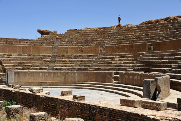 Timgad's theatre could have seated up to 3500 spectators