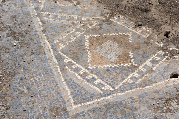 In situ mosaic, Grand South Baths of Timgad