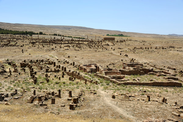 Timgad expanded well beyond the central core during its 6 centuries of inhabitance on the fringe of the Roman Empire
