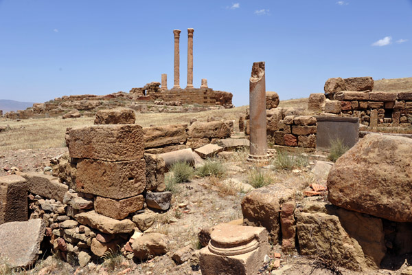 Remains of a structure behind the Ancient Capitol