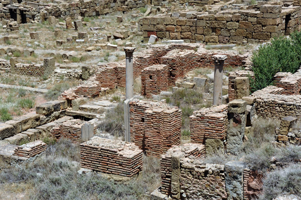 Remains of what looks like a small church inside the Byzantine Fort, Timgad