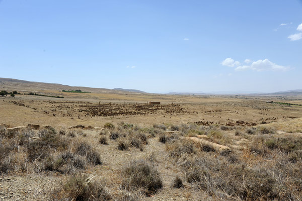 Suburban Timgad in the distance