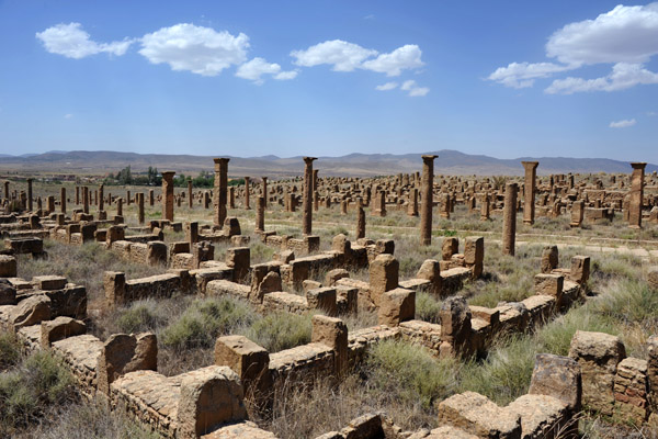Timgad was sacked by the Vandals in the 5th Century then briefly revived under Byzantium