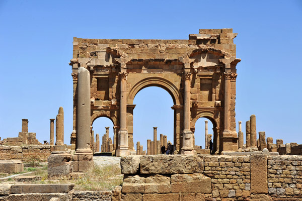 Trajan's Arch was partially restored by the French in 1900