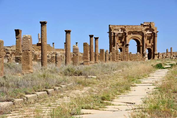 Trajan's Arch seen from the west