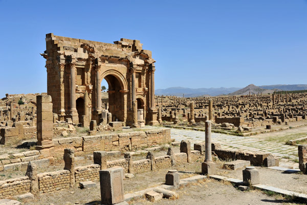 Trajan's Arch from the steps of the western temple