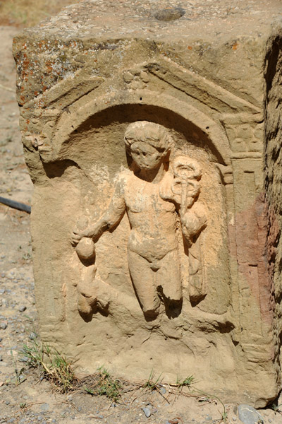 Mercury on a carved stone, Timgad 