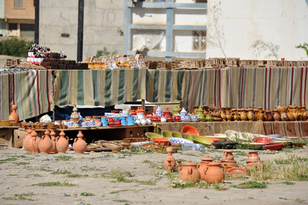Curio market outside the Archeological Park of Timgad