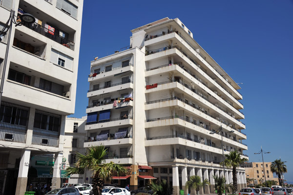 One of the few modern post-Colonial buildings in central Algiers, Bab el-Oued