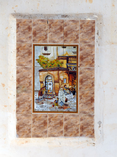 Tile artwork in the Casbah, Algiers