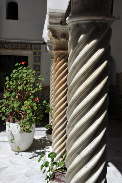 Spiral columns, Palais Dar Mustapha Pacha