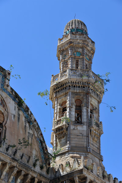 The beginnings of a forest growing out of the minaret