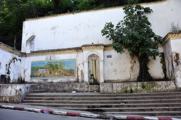 Spring across from the cable car station at the base of the téléphérique serving the Martyr's Memorial