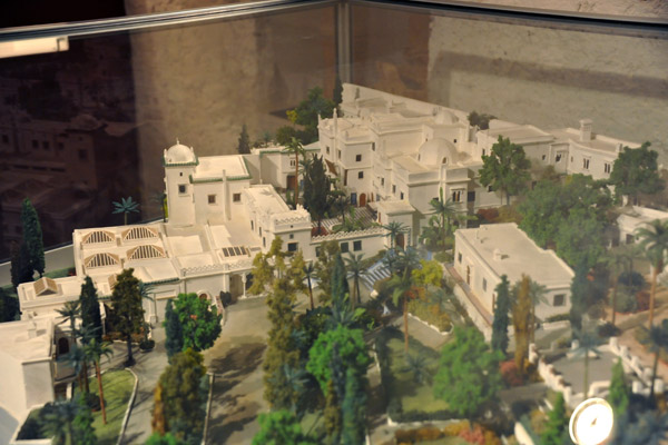 Model of the Bardo (Algeria), the former residence of an 18th C. exiled Tunisian prince
