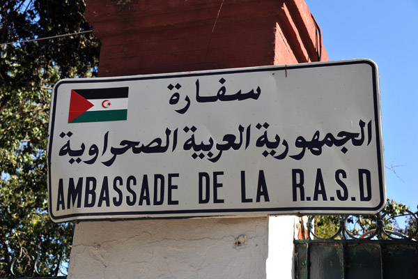 Ambassade de la R.A.S.D., Sahrawi Embassy in Algiers, one of the few countries where it recognized