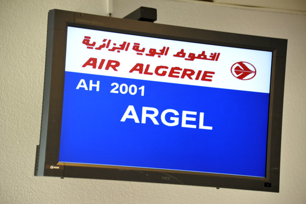 Air Algrie flight from Palma de Mallorca to Algiers, Argel in Spanish