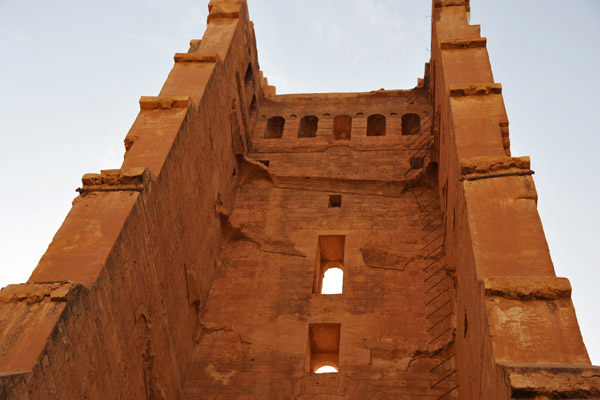 Archaeologists have stabilized the minaret, but only the outward facing side remains