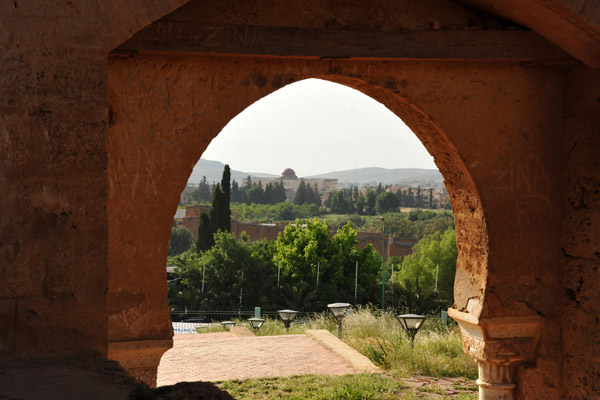 Looking through the gate of the Mosque of Mansourah