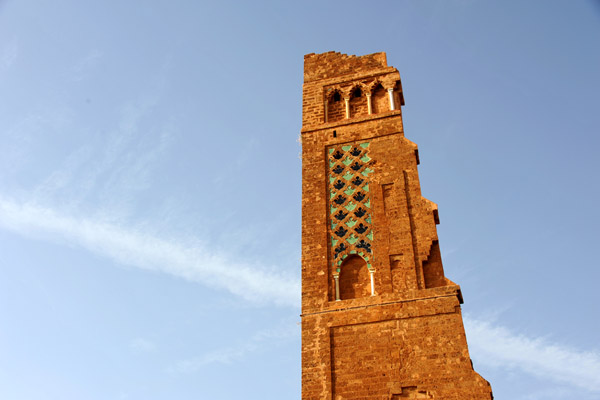 Southern face of the Minaret of Mansourah