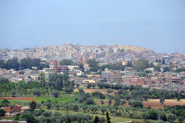Looking across the valley to a new suburb of Tlemcen