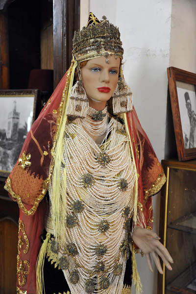 Traditional costume on display at the tourist office