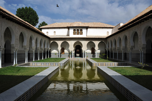 The central courtyard of the Mechouar Palace measures roughly 30m x 15m