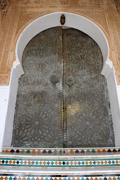Massive bronze doors, Mosque of Sidi Boumediene