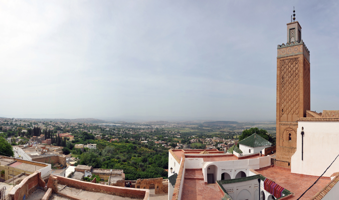 Panoramic view of Sidi Boumediene from the upper level of the Medrasa