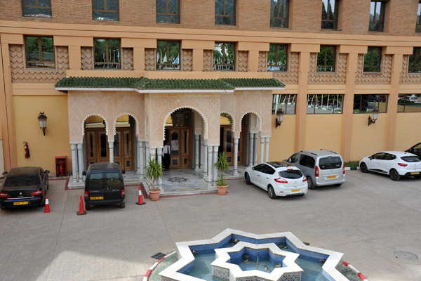 Front entrance to the Htel Les Zianides, once considered the best in Tlemcen