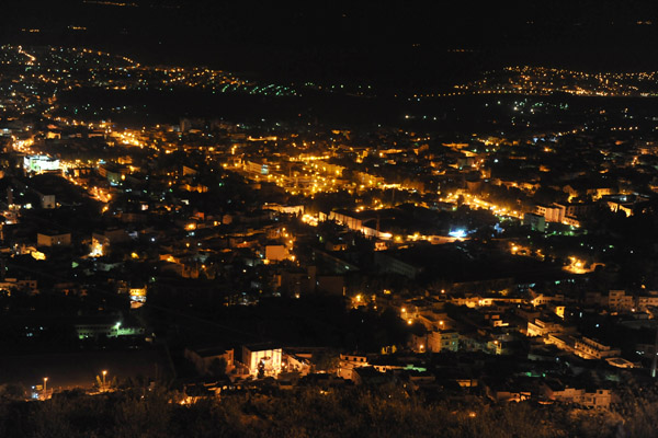 Night view of Tlemcen from Plateau Lalla Setti