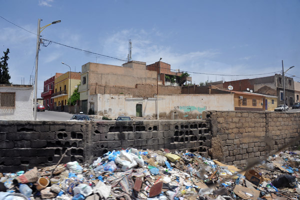 Garbage along the tracks, Sidi Bel Abbes