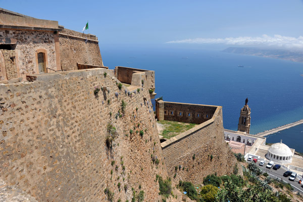 Fort Santa Cruz with a view of the Mediterranean Sea