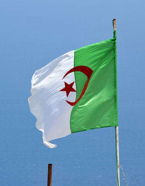 Algerian flag, Fort Santa Cruz