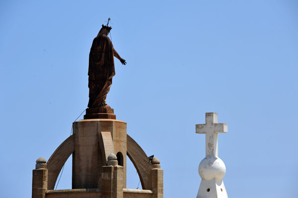 The Virgin watching over Oran from the Church of Santa Cruz
