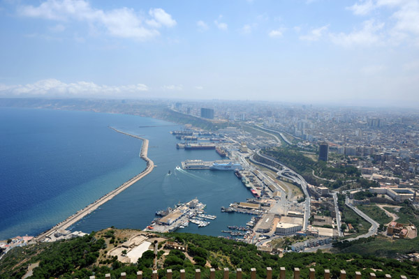 View of the Port of Oran from Jebel Murdjadjo