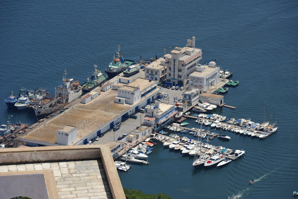 Pier at the west end of the Port of Oran