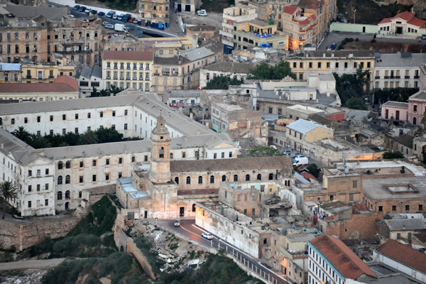 The former Cathedral of St. Louis and Hôpital Baudens