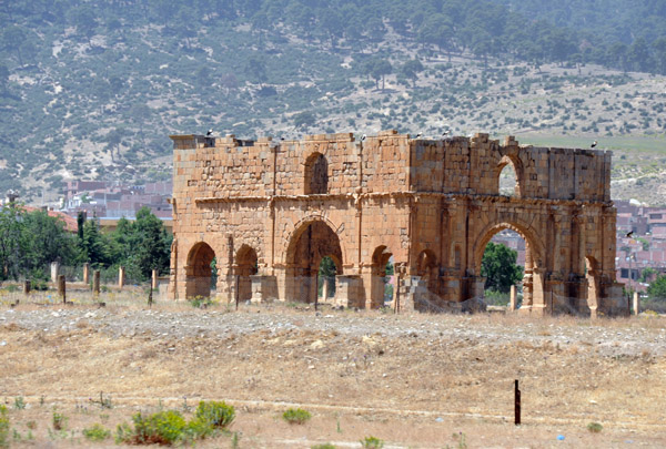 The Praetorium, the largest of the Roman ruins at Lambaesis, southeast of Batna