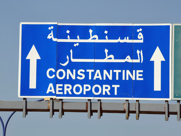 Road sign - Constantine Airport